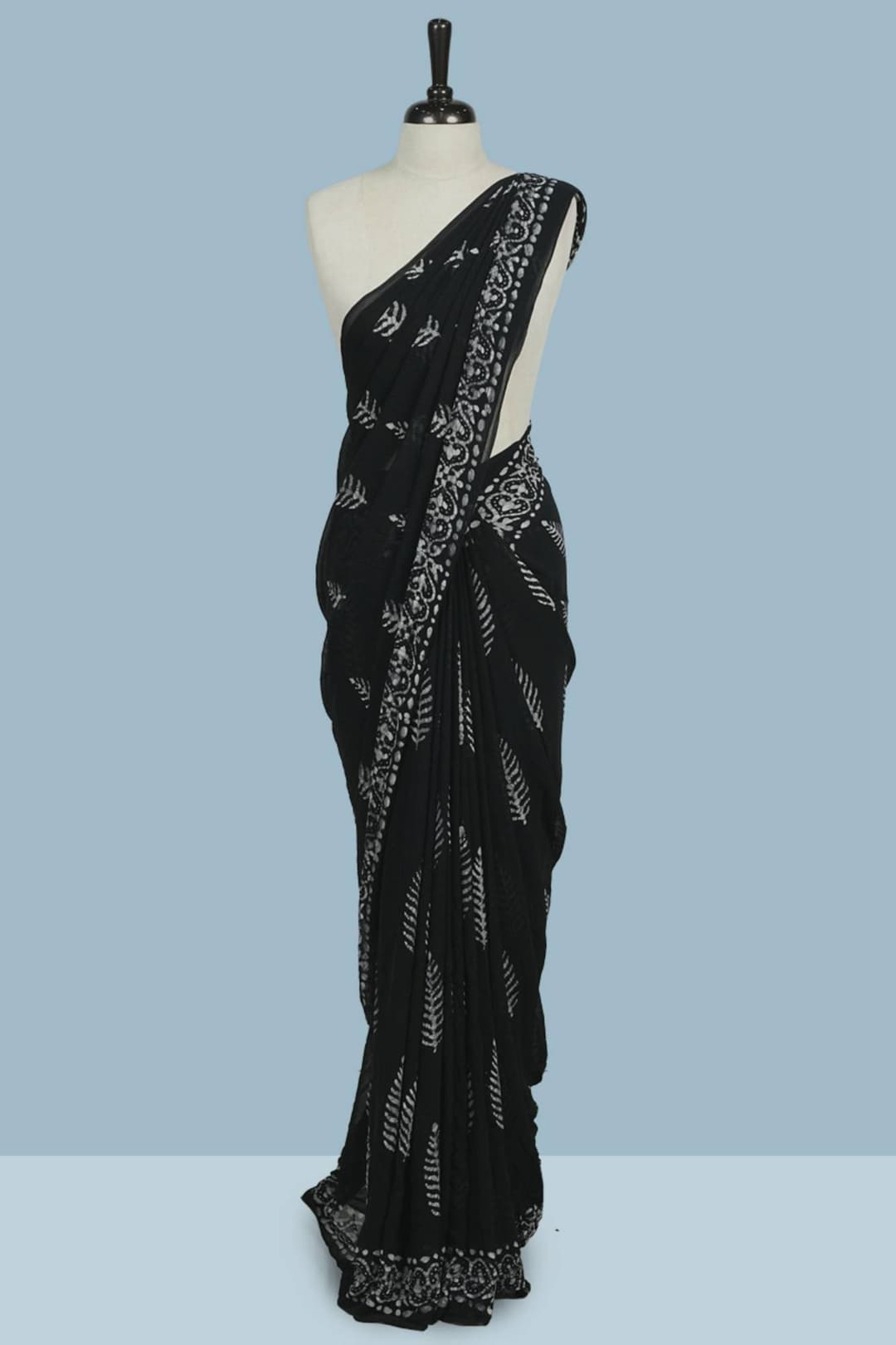 Black Georgette Saree