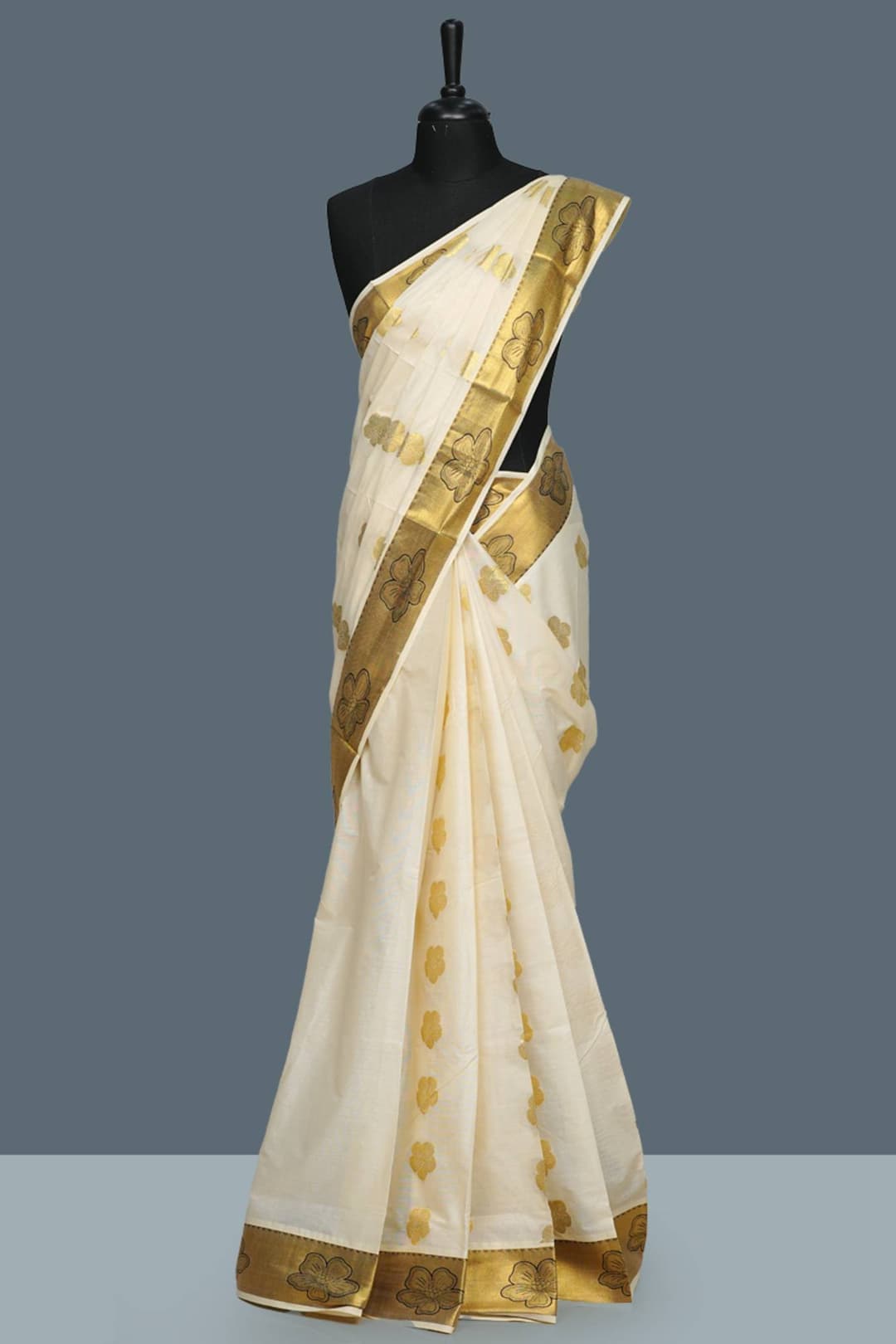 Kerala Cotton Butta Set Saree