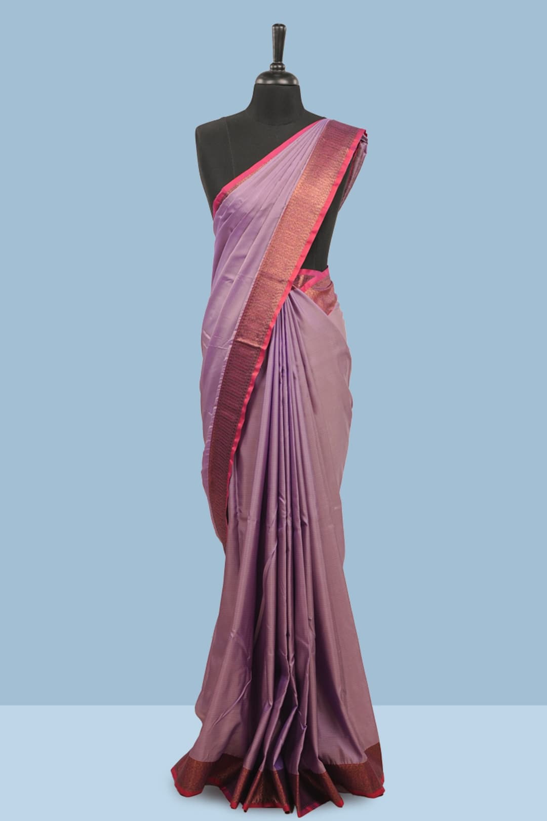 Pale Lavender Art Silk Saree