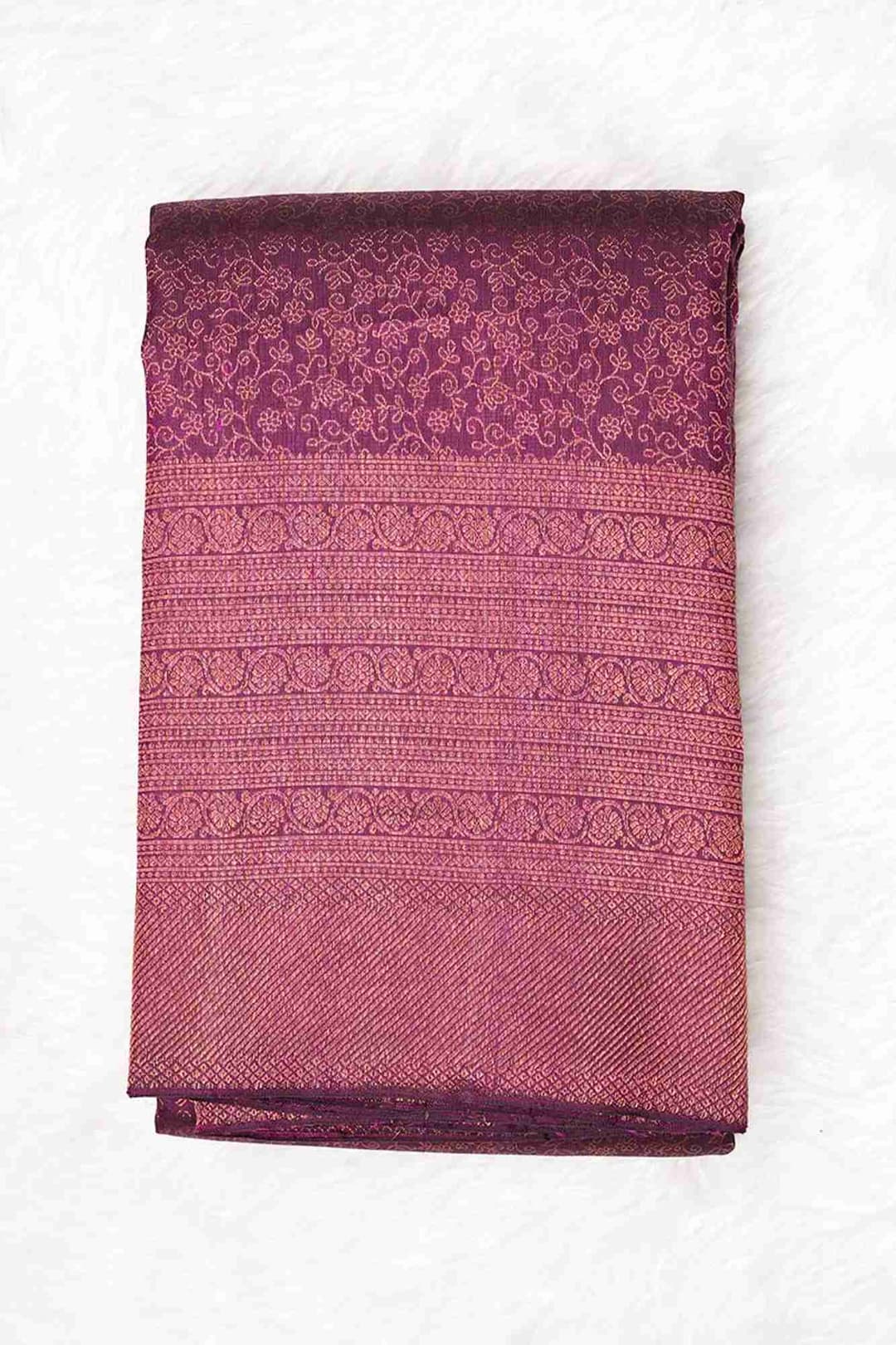 Imperial Purple Kanchipuram Silk Saree