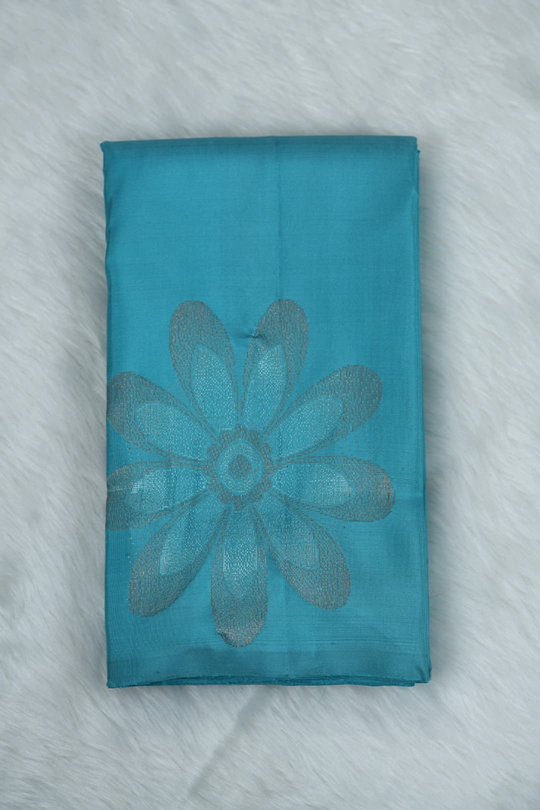 Pastel Blue and Rani Pink Kanchipuram Silk Saree
