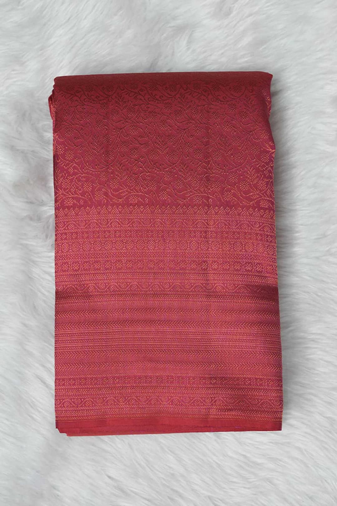 Raspberry Wine Kanchipuram Silk Saree