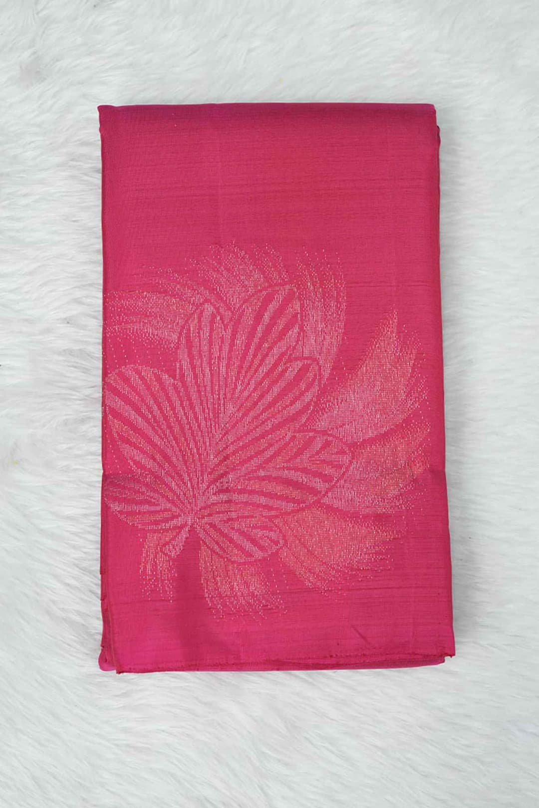 Hot Pink Kanchipuram Silk Saree